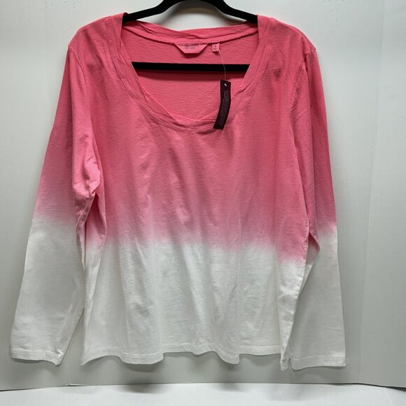 Large Long-Sleeve Tee Candace Cameron Bure The Ocean Dipped Posey A473684 - Picture 1 of 8